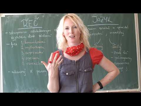 9. třída Český jazyk - Řeč a jazyk