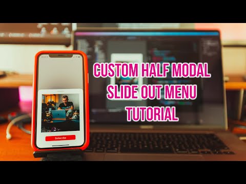PanGesture slide-in half modal Bottom Card tutorial for UIKit + Swift