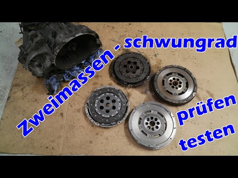 Zweimassenschwungrad ausgebaut und begutachten I Zwei Massenschwungrad prüfen testen defekt