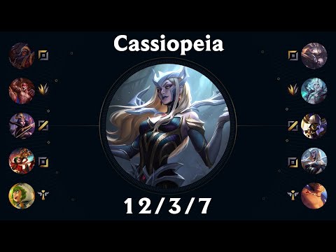 Boy 1 Champ Cassiopeia Bot vs Jinx KR GrandMaster Replay Patch 13.21
