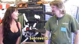 Beautiful Gun Girl, Ash reporting from Knob Creek Range 2014 (Machine Gun Shoot!)