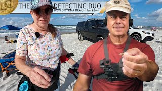 Metal Detecting New Smyrna Beach Florida - Finding Silver Jewelry  | The Detecting Duo