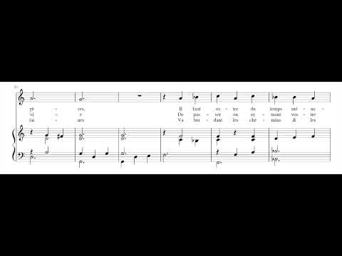 PIERRE GUÉDRON: Aux plaisirs, aux délices bergères PDF SCORE