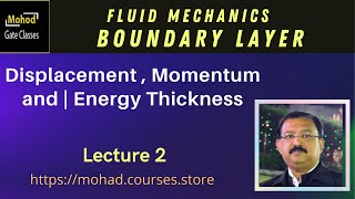 Boundary layer 02 | Displacement Thickness | Momentum Thickness | Energy Thickness