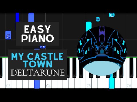 My Castle Town (EASY Piano Tutorial) - Deltarune
