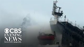 Iran strikes U.S.-owned oil tanker in Strait of Hormuz