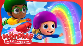 Over the rainbow: rainbow chasers | Morphle and the Magic Pets | Available on Disney+ and Disney Jr