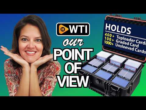 Graded Card Storage Box for Baseball - Trading Card Storage Box with Adjustable Dividers Fits PSA BGS SGC Slabs | Waterproof Hard Cases for Sports Cards - WTI product video review