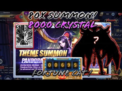 Saint Seiya: Awakening - Fortune Cat and Pandora Gacha 80x Summon 8000 Diamond! Wyvern Rhadamanthys?