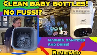 This Machine Replaces Hand Washing Bottles?! 😳 | the Grownsy Baby Bottle Washer unboxing and Review
