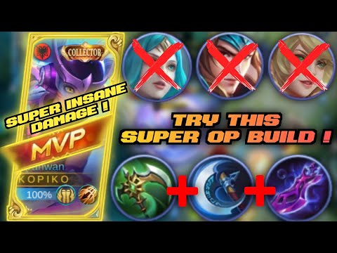 99.9% UNSTOPPABLE ITEM BUILD FOR WANWAN (TRY NOW!) - MLBB   | SOLO RANK GAMEPLAY