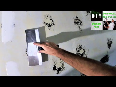 How to repair wall after mirror glue removal: Diy drywall tips Video