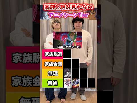 【注意】家族と絶対に見れないアニメシーンTier#ソードアートオンライン #アニオタ #アニオタ探偵
