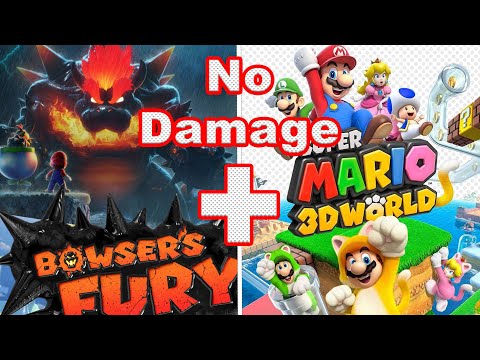 Bowser's Fury + Super Mario 3D World Full Game (No Damage) 100% Walkthrough