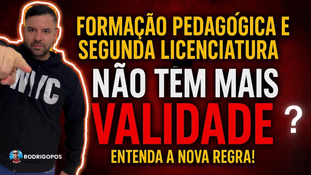 Pedagogical Training and Second Degree are no longer valid? Understand the new rule!