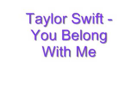 Download Taylor Swift You Belong With Me Mp3