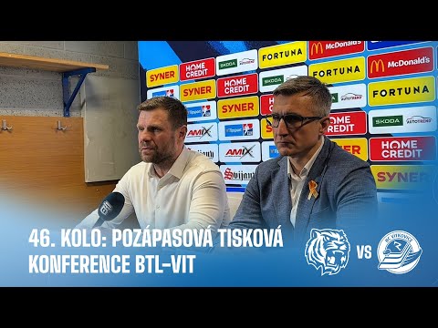 OHLASY TRENÉRŮ | 46. kolo TELH Bílí Tygři Liberec - HC VÍTKOVICE RIDERA