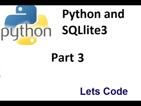 Python And Sqlite3 Part3
