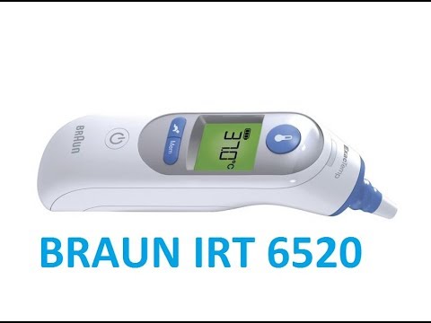 Ausies termometras Braun IRT 6520 video