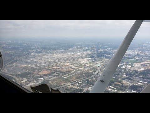 Flying through Hartsfield (KATL) Class Bravo!!  + Crazy Crosswind Landing | Part 1
