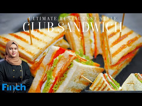 Club Sandwich Recipe | Restaurant Style Chicken Club Sandwich