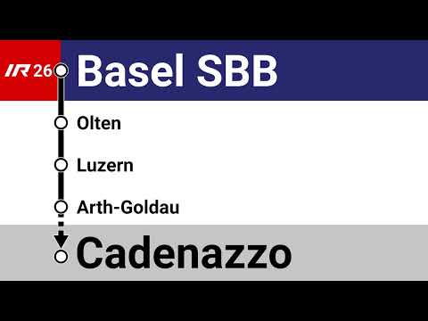 SOB Begrüssung • IR26 • Basel SBB – Cadenazzo