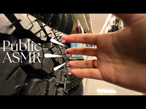 ASMR in public: scratching, tapping & hand movements | slow & fast build-up asmr 🎧 