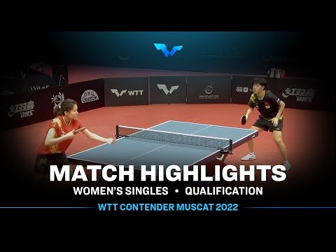 Wang Shuhan vs Zang Xiaotong | WS | WTT Contender Muscat 2022 (Qual)