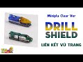 Review Đồ Chơi Minipla Clear Shield Drill Ressha Sentai ToQger トッキュウジャー Tích Ch