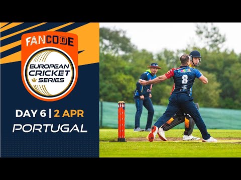 🔴 FanCode European Cricket Series Portugal, 2022 | Day 6 | T10 Live Cricket
