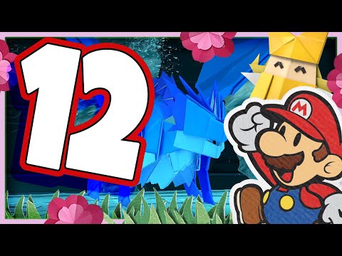 Paper Mario The Origami King Walkthrough Part 12 Water Vellumental BOSS! (Nintendo Switch)