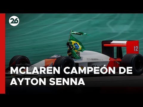 🏎️ Exhiben en Roma el McLaren campeón de la F1 del legendario Ayrton Senna