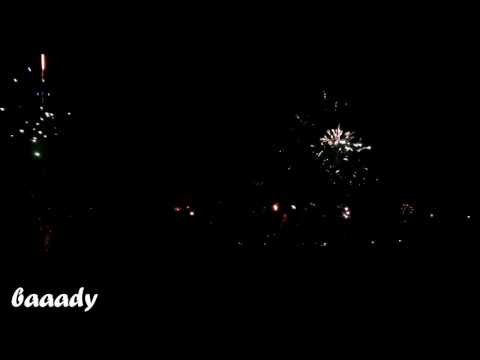 Silvesterfeuerwerk über Bamberg 31.12.2016