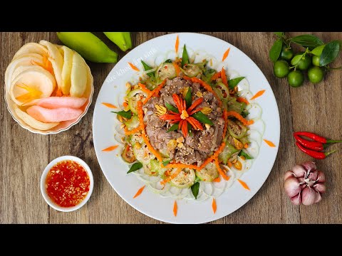 Cách trộn Gỏi không ra Nước và cách giữ được vị ngọt khi làm Gỏi Bò Bóp Thấu