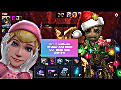 Groot New uniform Review And Knull CCF drop rate Details - Marvel Future Fight
