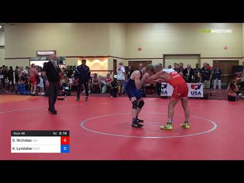 2018 Marine Corps US Open/Masters E Greco Roman 70 RR Rnd 1 - Didier Nicholas (Las ) Vs. Keith Lyn