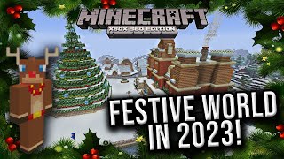 Exploring Minecraft Festive World in 2023 (Xbox 360 Edition)