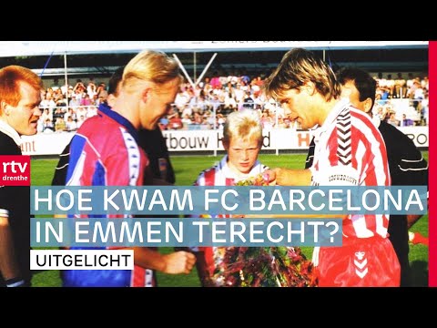 Jan Wardenburg organiseerde een oefenwedstrijd tussen FC Emmen en FC Barcelona | RTV Drenthe