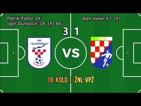 NK"Slavonija"Sladojevci 3 : 1 NK"Mladost"Miljevci 18. kolo 1. ŽNL-VPŽ SAŽECI