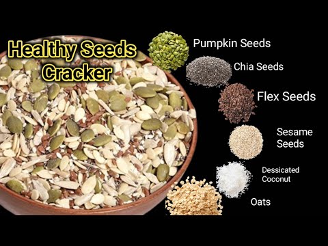 Seed Crackers- Protein Packed Healthy Seed Crackers- Gluten Free- Oil Free- Sugar Free- VEGAN