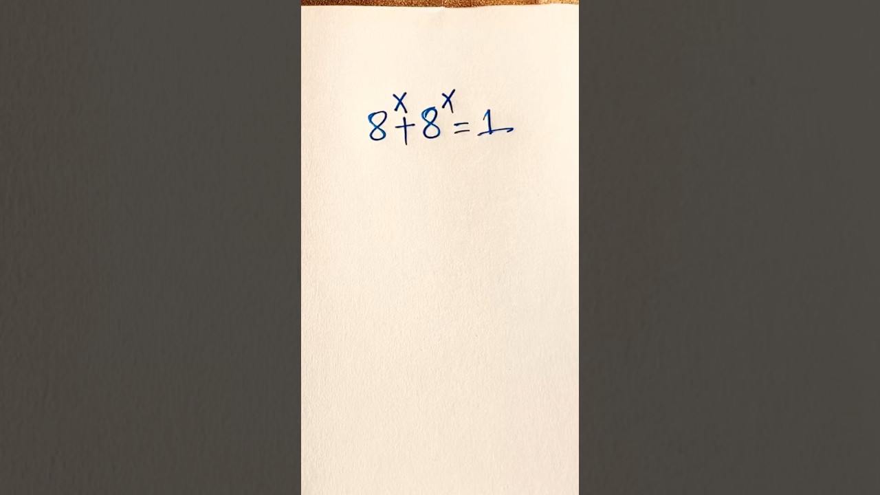 X=? Exponential Equation #maths #mathstricks #shorts