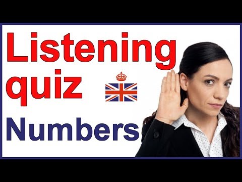 English listening quiz - NUMBERS