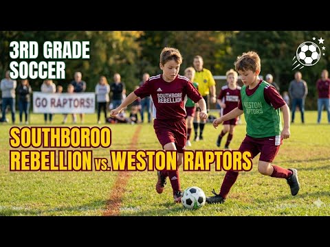 Southboro Rebellion vs Weston Raptors | 3rd Grade Boys Bay Soccer 