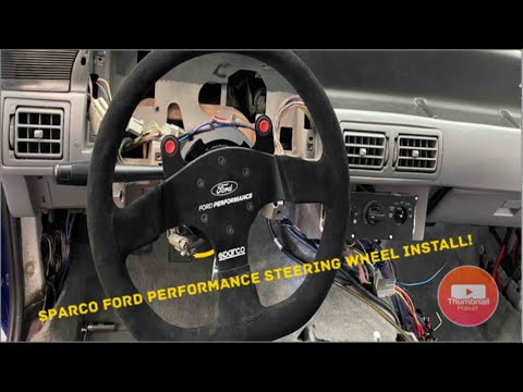Ford Performance Sparco Quick Release Steering Wheel Install on a 90-93 Foxbody!