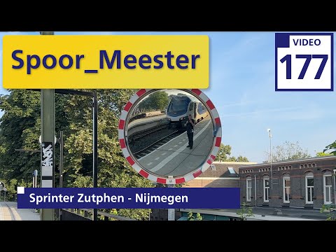 (4K) #Railway #Cabview #train | Rij mee met de #machinist in de sprinter Zutphen naar Nijmegen (177)