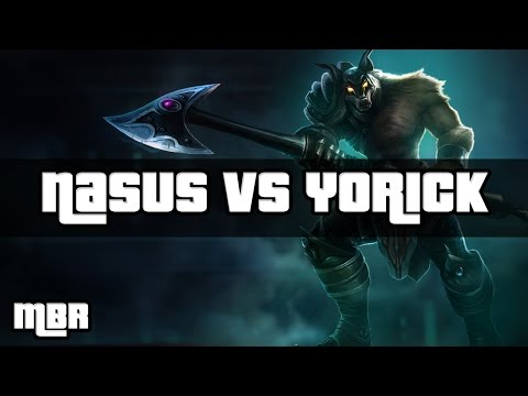 Green DreadKnight Nasus Vs Yorick (Grasp Of The Undying) | League Of Legends | HD