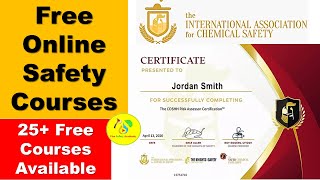 Free Online Safety Courses with Certificate By "The International Association for Chemical Safety"