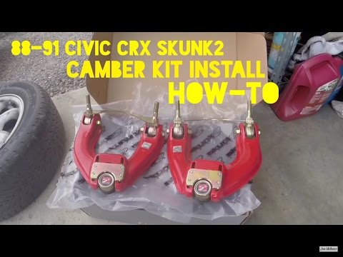 How To Install Camber Kit on Your Honda (Civic CRX Integra Skunk2)