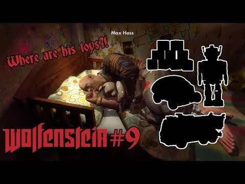 FINDING MAX'S TOYS!! Wolfenstein: The New Order #9