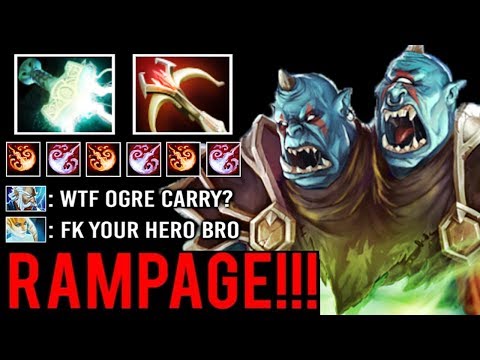 NEW CRAZY META 7.23 Mjollnir Ogre Magi Carry Epic RAMPAGE Raid Boss Imba Multicast 5v5 Fun Dota 2
